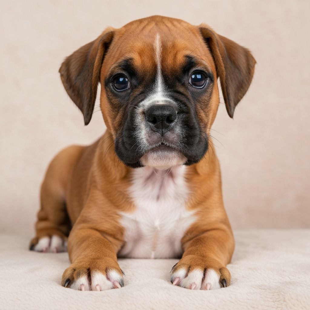 8 week old boxer puppy
